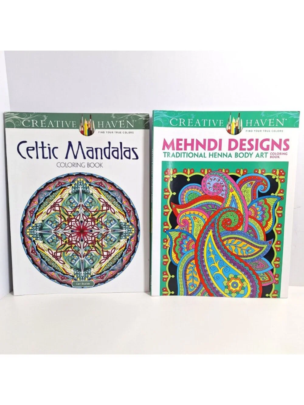 Mandalas Nature Mehndi Designs Creative Haven Coloring 4 Book Lot - Picture 2 of 7